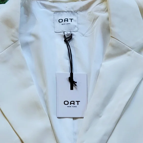 Ladies White  One Button Blazer by OATS NEW YORK - Picture 8 of 8